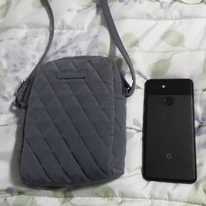 Small gray Vera Bradley crossbody